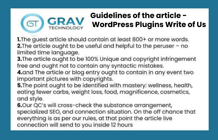 guidelines for writing article for grav technology