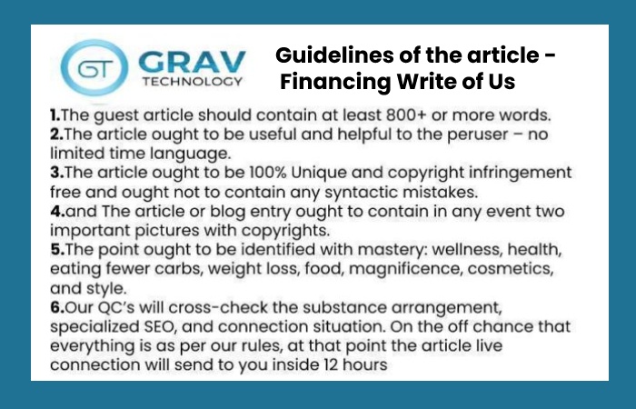 guidelines for writing article for grav technology 